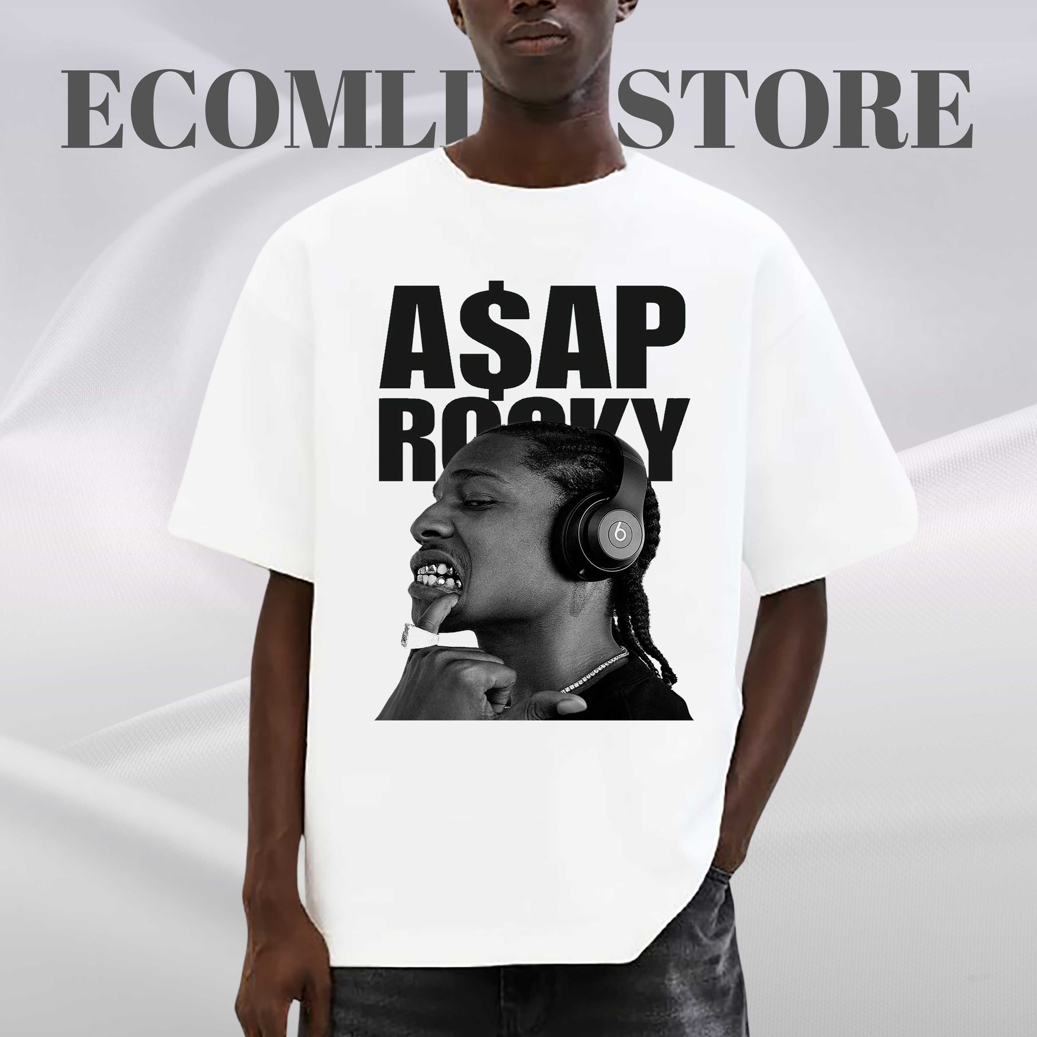 Asap Rocky Vintage T-Shirt, 90s Hiphop Tee, Streetwear Fit